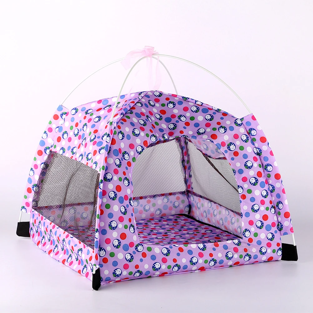 Tenda para animais de estimação, abrigo solar, casa para cães, gatos, brinquedos ao ar livre, porta larga de viagem ventilada, fácil durabilidade, uso prático, verão