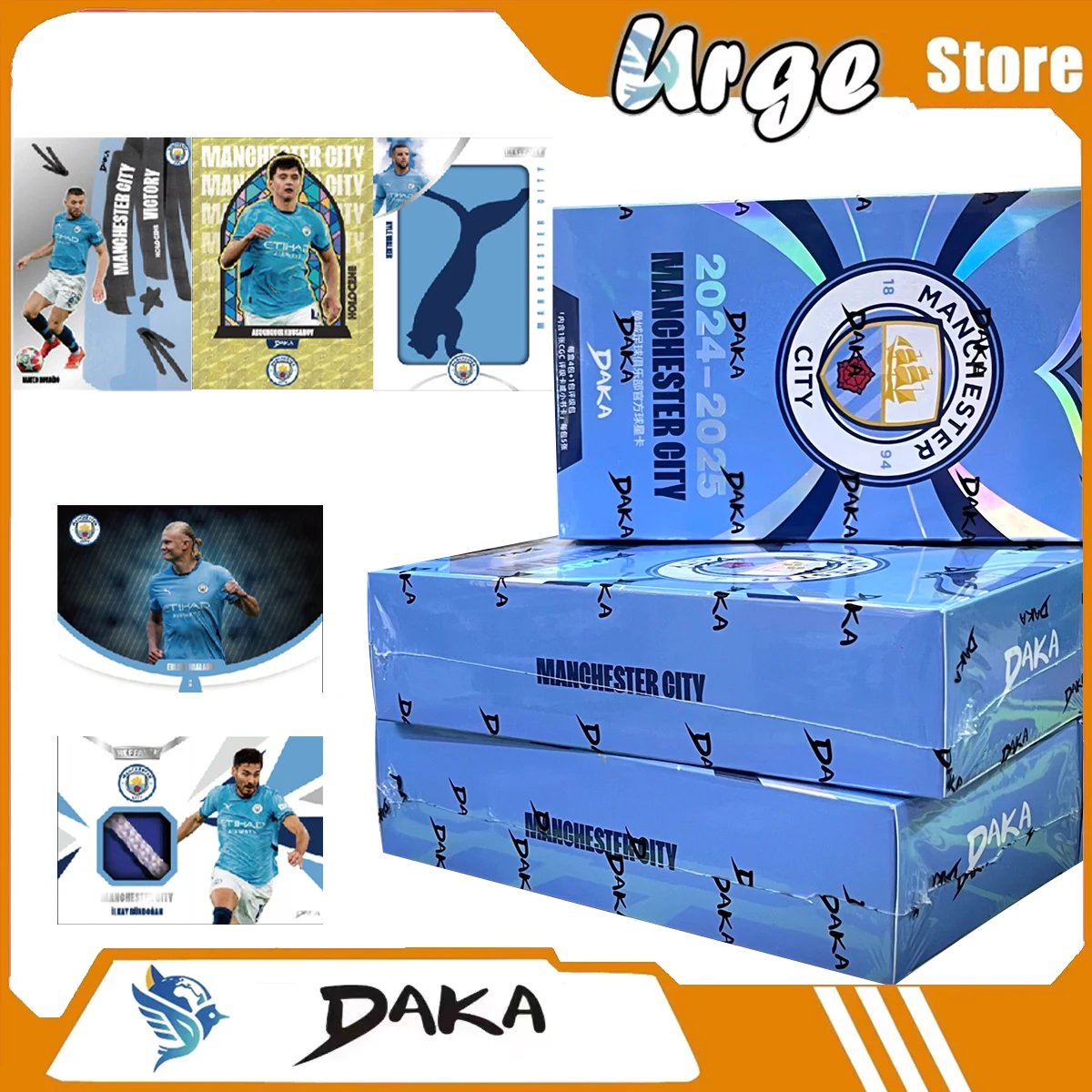 DAKA 2026 New Manchester City Football Club Erling Haaland World Cup Trading Card Collection Periphery Competition Boy Toy Rare