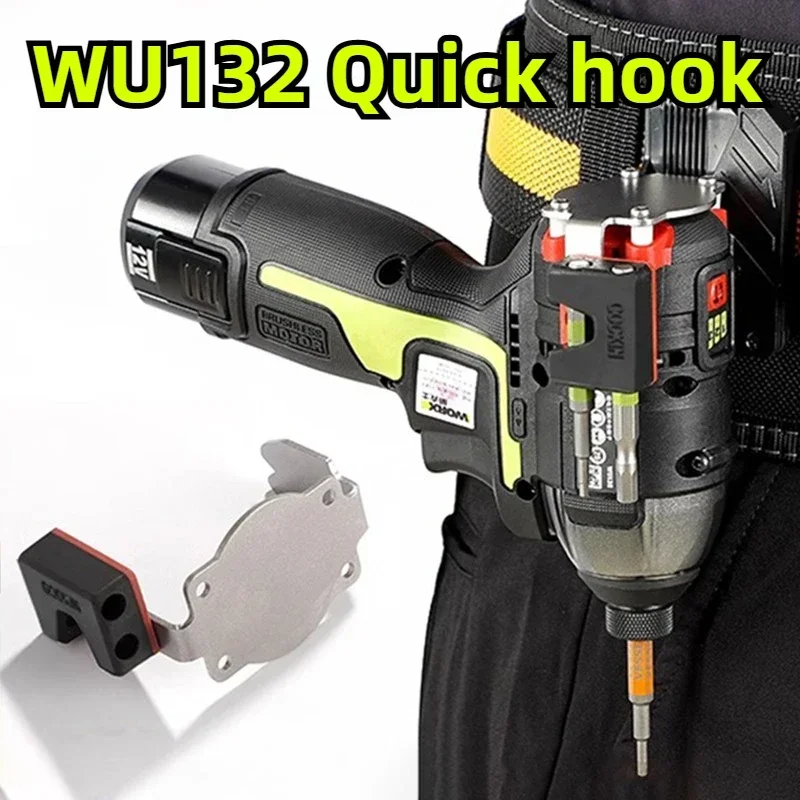 

For WORX WU132 Quick Hanging Hook Up Professional Tool Parts Belt Buckle Portable Power Tool Accessories Screwdriver Hooks