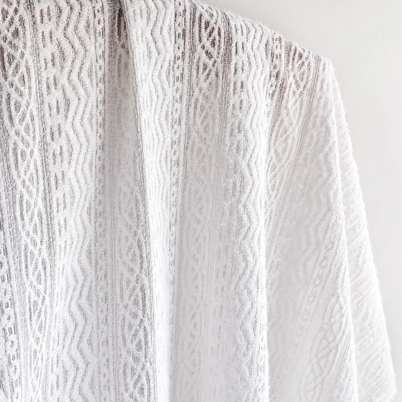 White Knitted Plush… - image