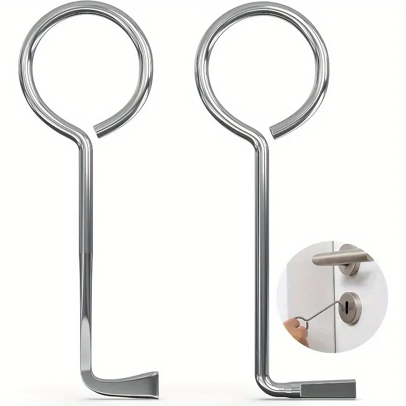 Portable Tool for Unlocking Doors Featuring A Universal Torque Wrench Suitable Outdoor Use Opening Doors When Keys Are Forgotten