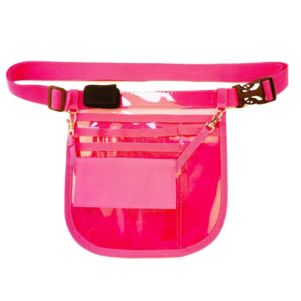 Waterproof Nurse Fanny Pack Portable Multi-Compartment Nurse Organizer Belt Adjustable Straps Tape Holder PVC Nurse Pouch Case