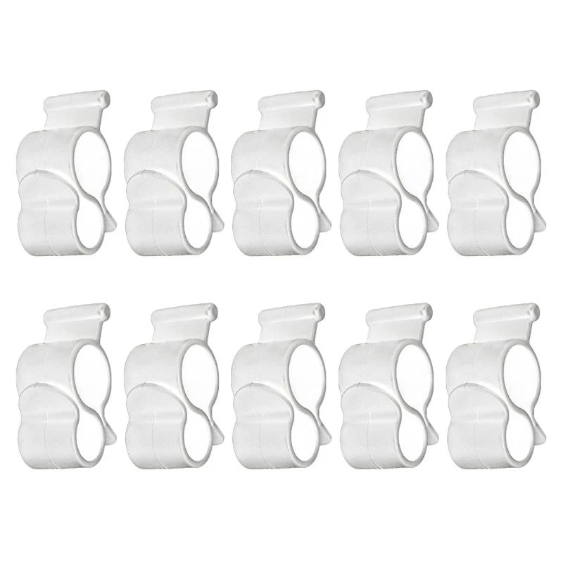 Rope Clamp 10 Pieces Awning Clips for Caravan String Light Tent Hooks Camping Traveling Tent Clip Light Hanger