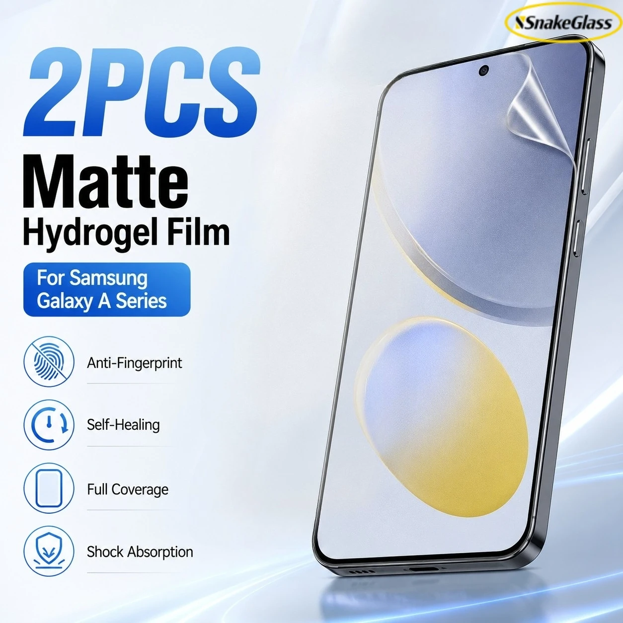 2PCS Matte Hydrogel Film For Samsung Galaxy A35 A12 A71 A72 A73 5G A50 A51 A52 A52s 5G Anti Fingerprint Screen Protector Clear