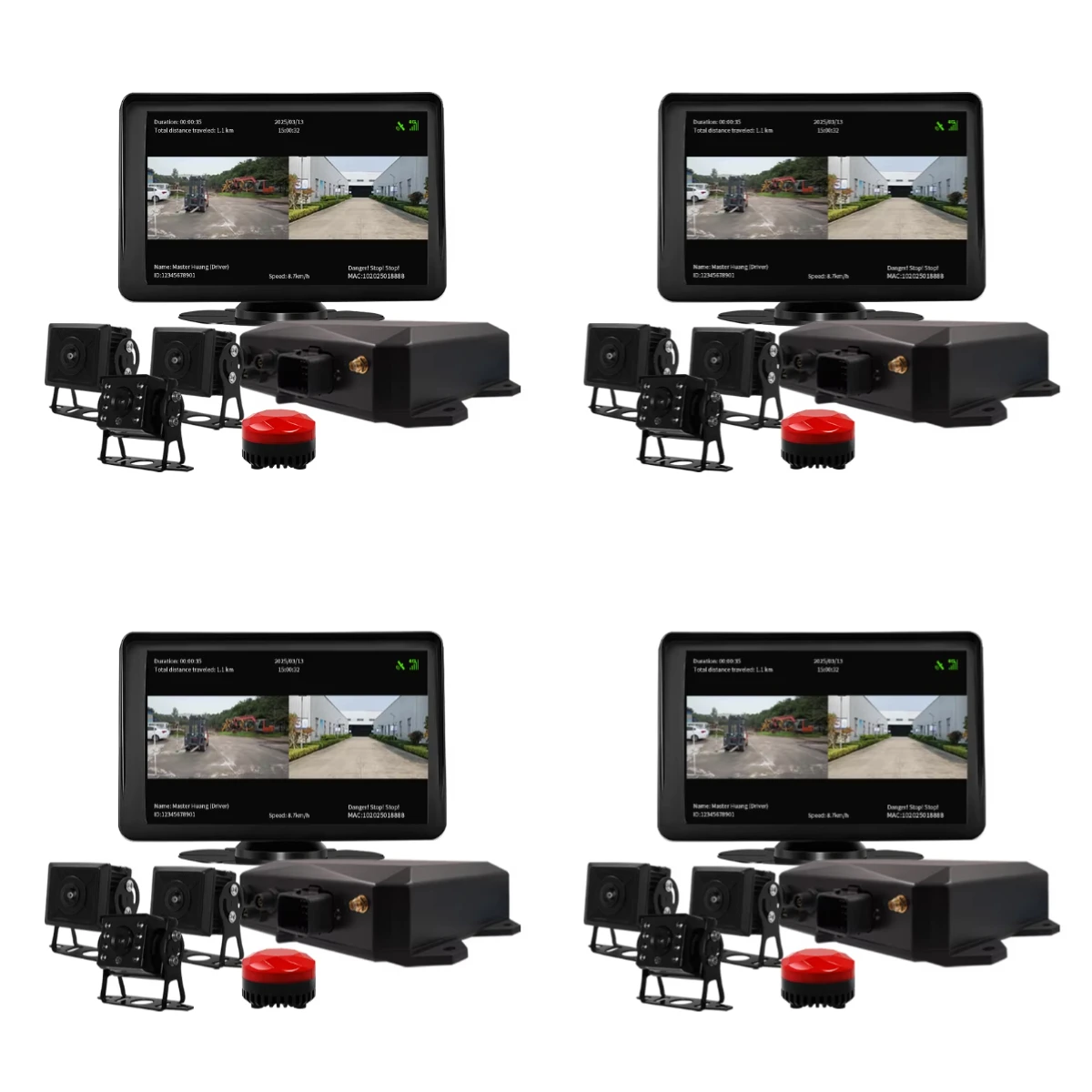 

Ai Image Warning System 360° Collision Avoidance Forklift Safety System Driver Behavior in ABS Material
