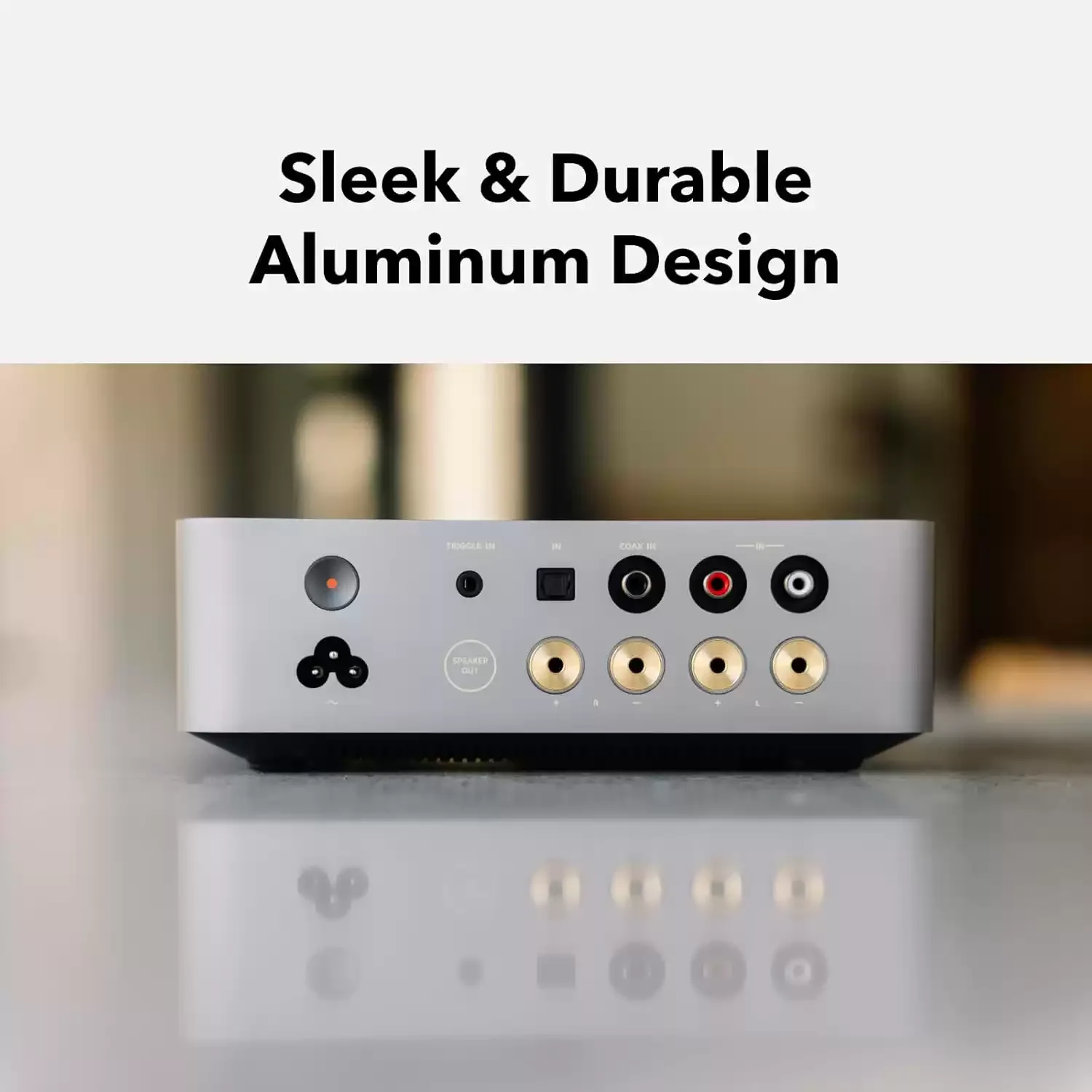 Home Theater/Silver,Vibelink Amp | 100W Power Amplifier with Premium 9039Q2M DAC and TI TPA3255 | Compatible with Mini, Pro