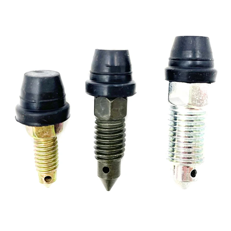 2 Pcs Car Accessory Auto Motorcycle Brake Pump Caliper Bleed Exhaust Screw Nipple High Quality Dust Cap