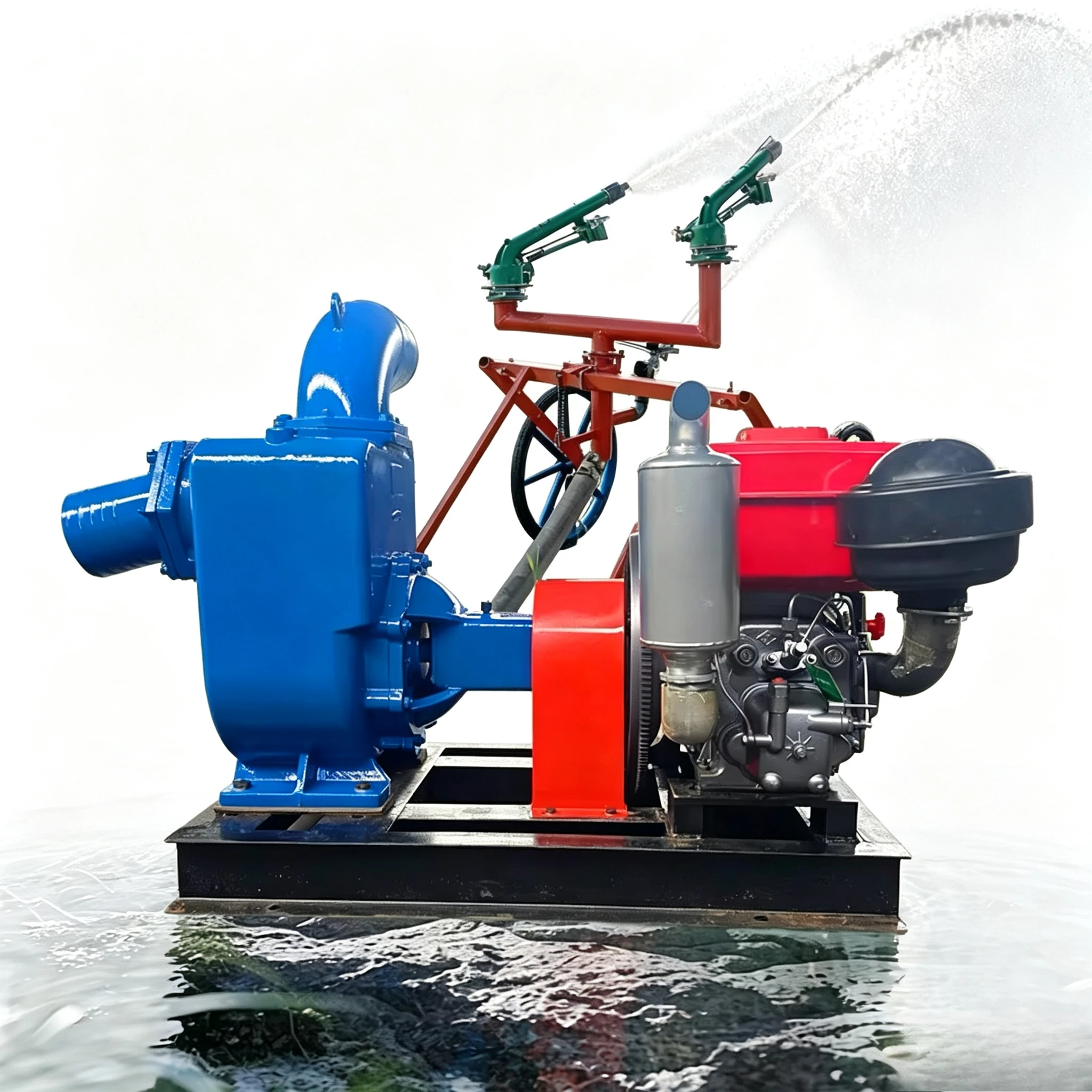 Agricultural horizontal single-stage centrifugal end suction diesel irrigation pump