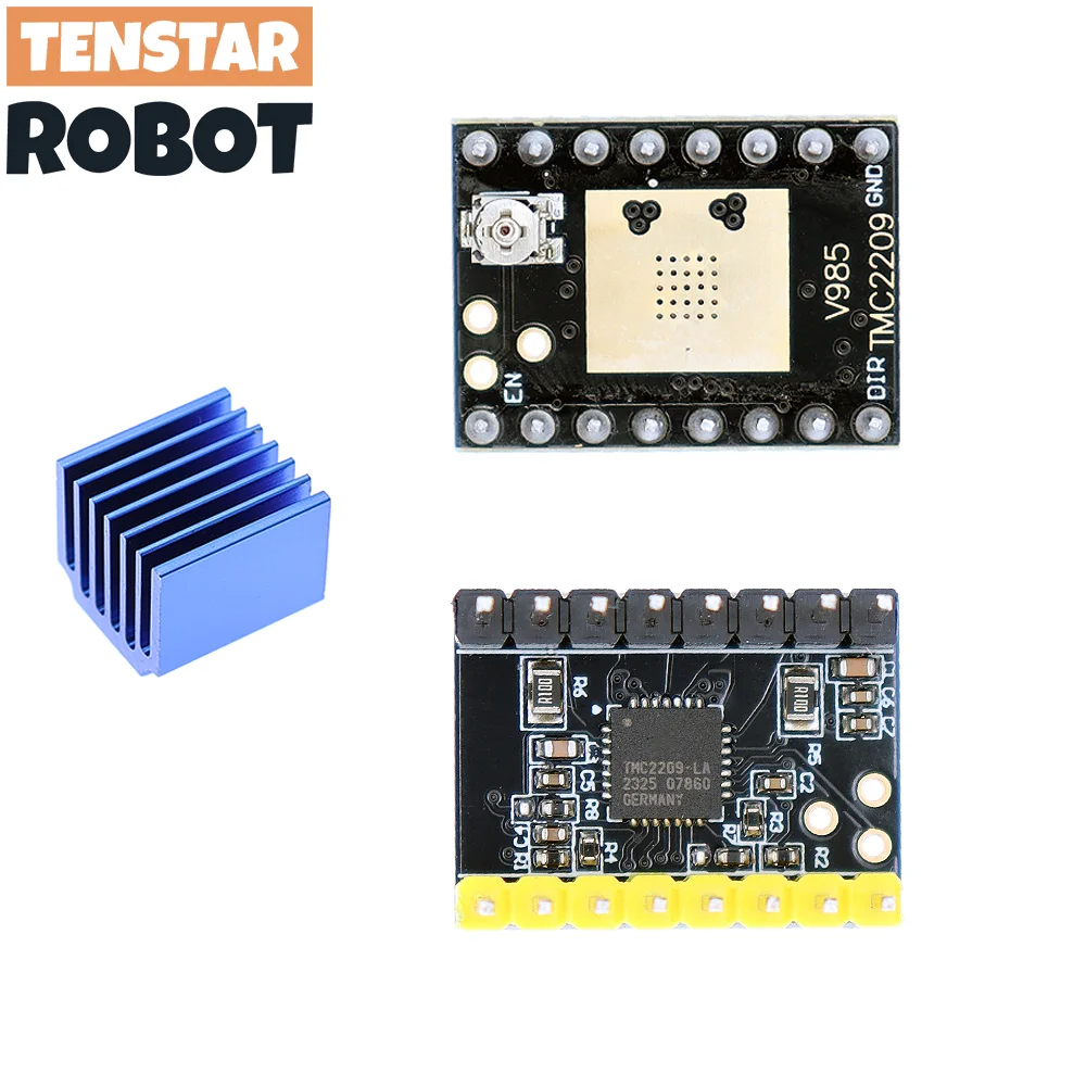 TENSTAR 4pcs TMC2209 Module V2.0 With Heat Sink Stepper Motor Driver 2A 3d Printer Parts 256 Subdivision Silent Printing image 2