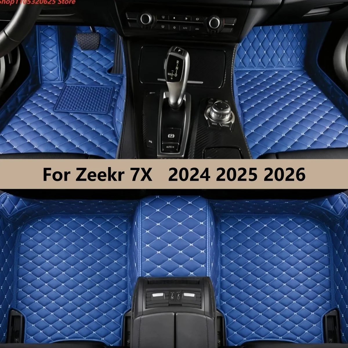 

Автомобильные коврики для Zeekr 7X 2024 2025 2026: полный комплект для переднего и заднего рядов, ковровые накладки, коврики для ног