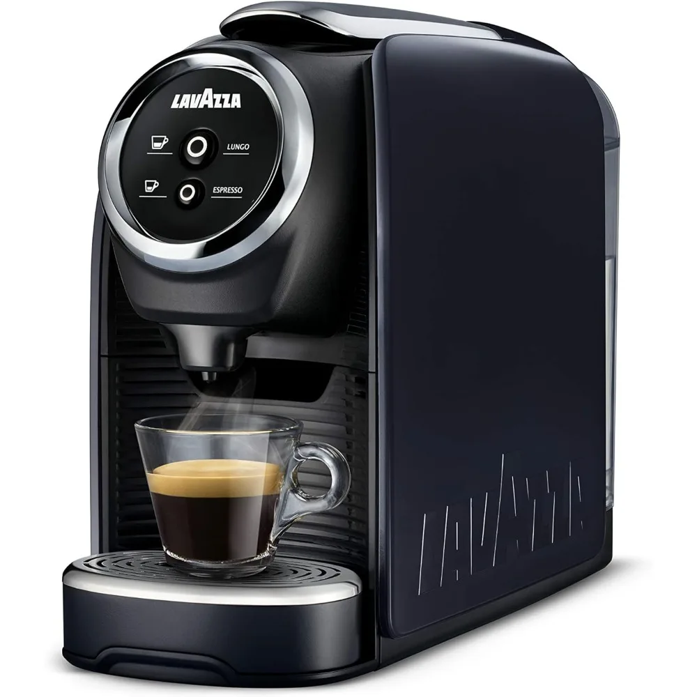 

Mini Single Serve Espresso Coffee Machine, 5.3" x 13" x 10.2" 2 Coffee selections: simple touch controls, programmable free dose