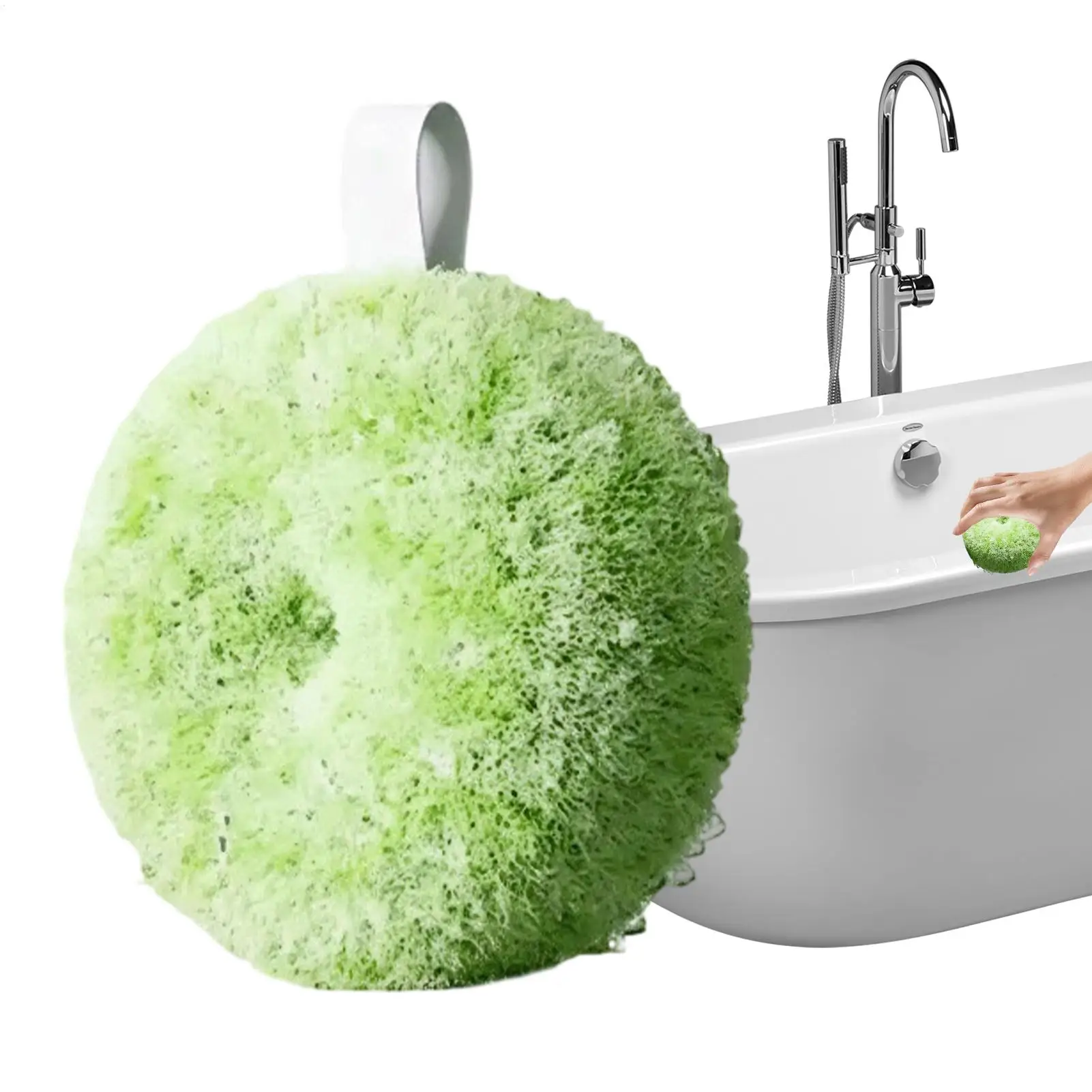 Shower Scrubber Spherical Bathtub Cleaning Brush Multipurpose Bathroom Stain Remover Cleaning Brush Sink Cleaner For Kitchen