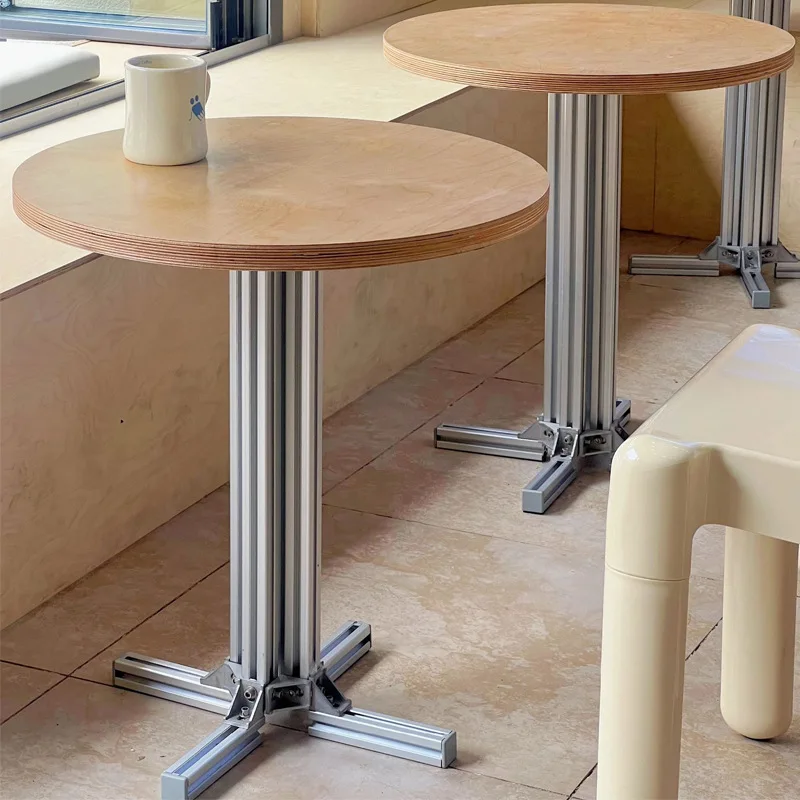 

Casual table Coffee table Medieval sofa side table Coffee shop small shop small round Bay window