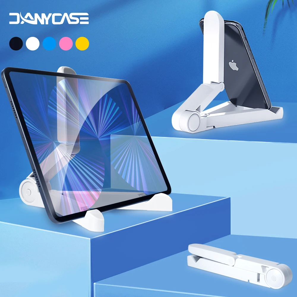 Folding Universal Tablet Stand Lazy Pad Support Phone Holder Phone Stand for Samsung Huawei Xiaomi IPhone IPad 10.2 9.7