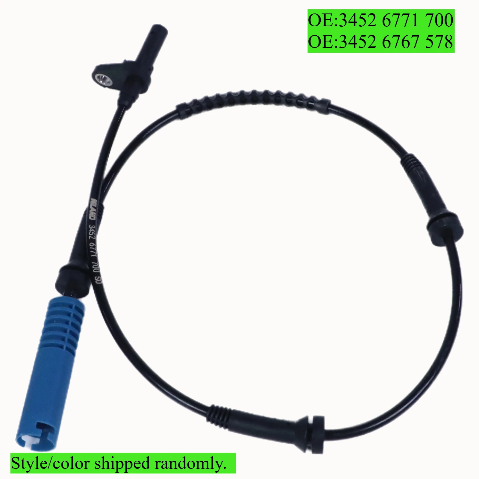 Front Left Right ABS Wheel Speed Sensor for BMW E60 E61 525xi 530xd 530xi 525xd 528xi 530xd 535xi, 34526771700, 34526767578