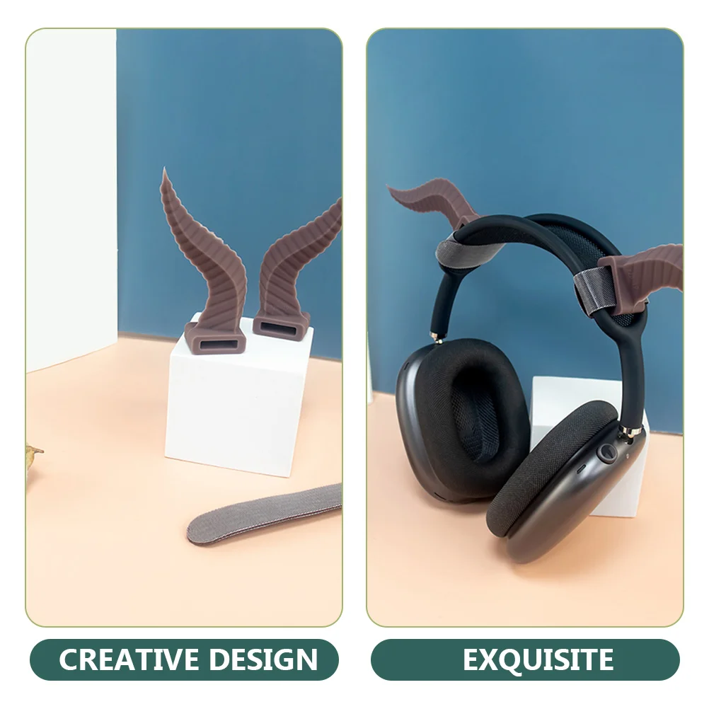 

Headphone Accessories Decoration Headset Attachable Demon Horn Attachment for Headphones Horns Earphone Child