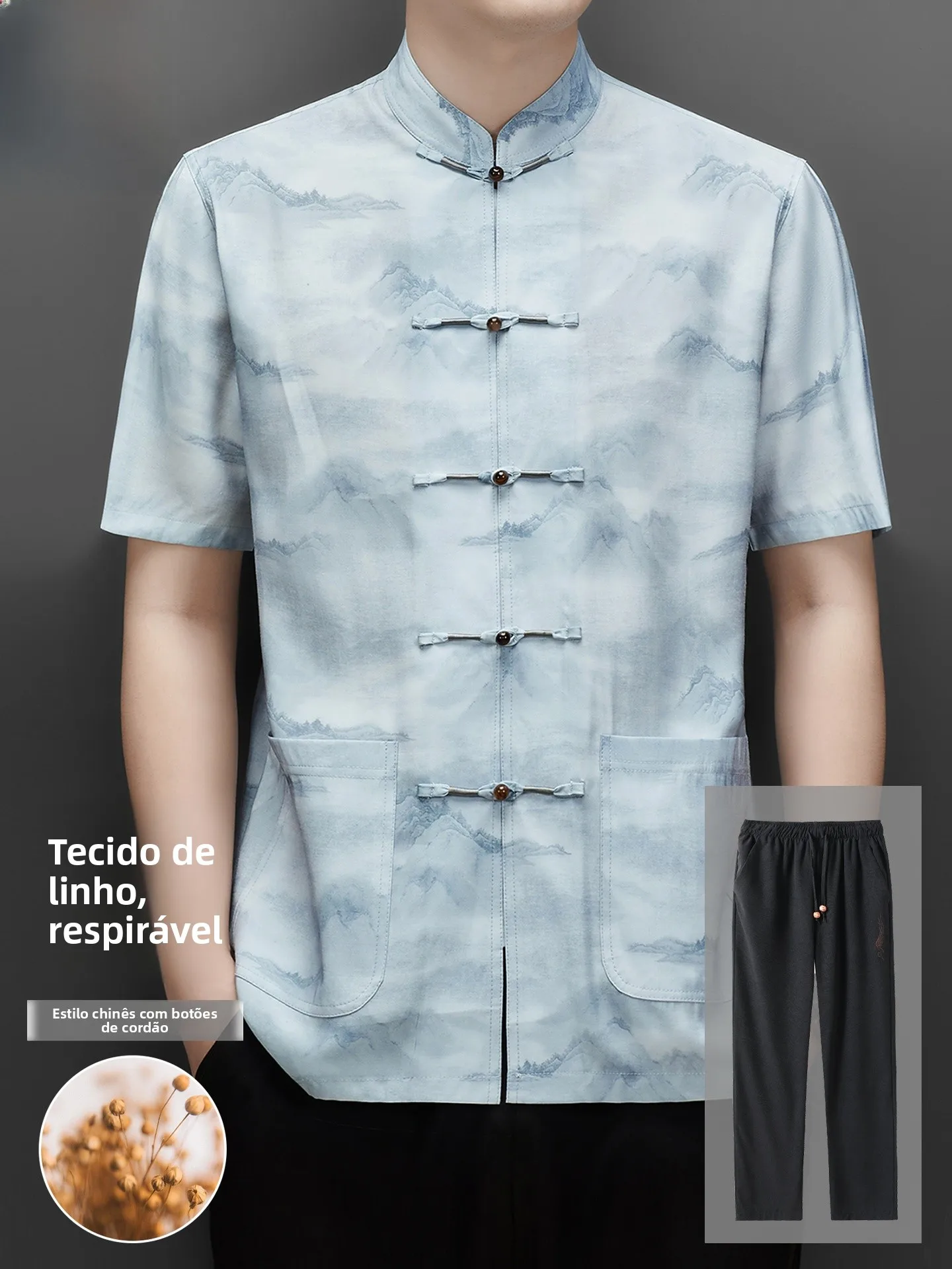 lormen-–-ensemble-chemise-et-pantalon-en-lin-a-manches-courtes-style-chinois-vetements-hanfu-traditionnels-pour-hommes-col-montant-boutons-nouvelle-collection-d'ete