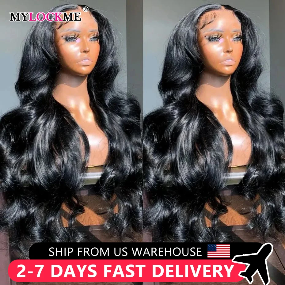 Brazilian 13x4 13x6 Lace Front Wig Human Hair Glueless Wig Pre Plucked Body Wave 4x4 HD Transparent Lace Closure Wigs For Women