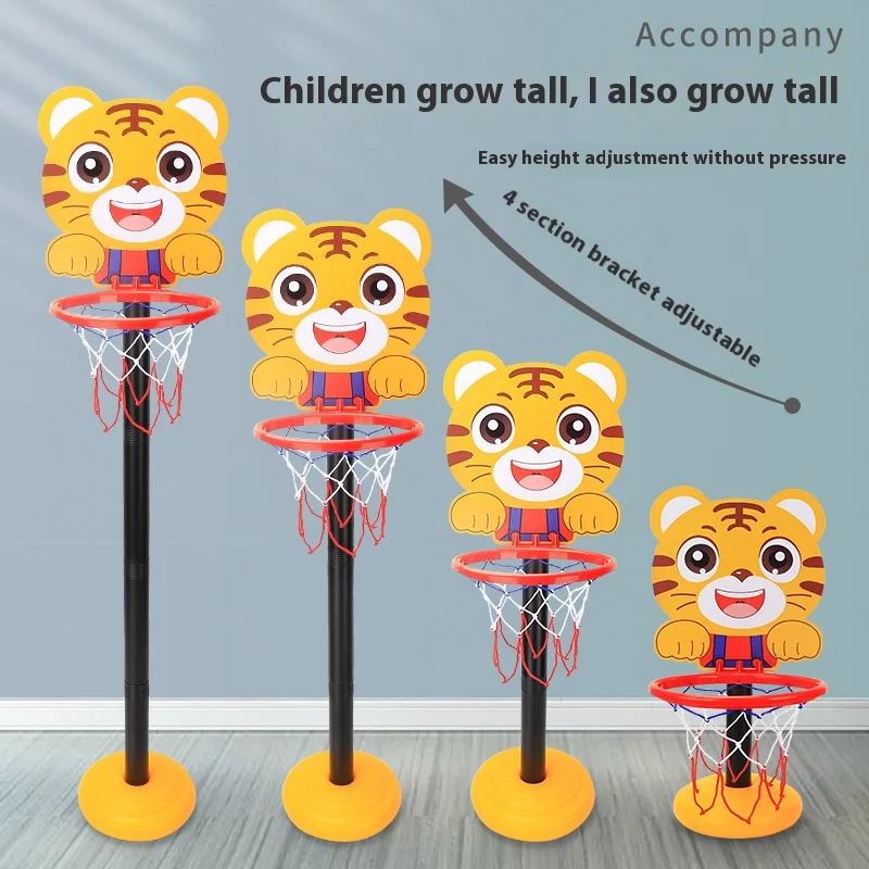 Children's Version Vertical Adjustable Lifting Basketball Rack Outdoor Home Indoor Sports Crtoon Rebound Parent-child Interacti