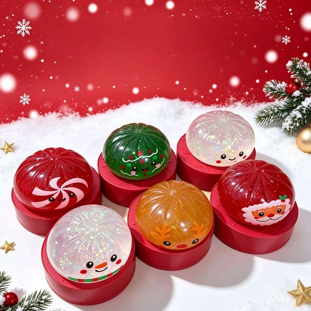 For Relax Giant Rainbow Dumpling Squishes Glittering Pinch Soft Squishy Toy Cute Hand Grip Stress-Relieving Ball Adults & Kids