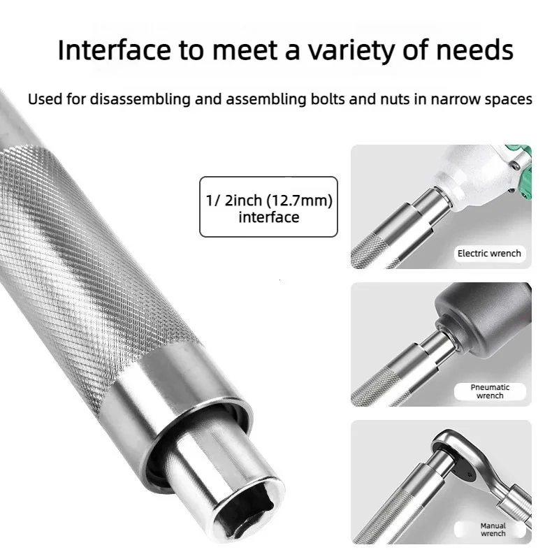 1PC Universal Offset Impact Extension Wrench, Ratchet Wrench High Torque Auto Repair Tool, 1/2 Manual Automatic repair tools - view 3