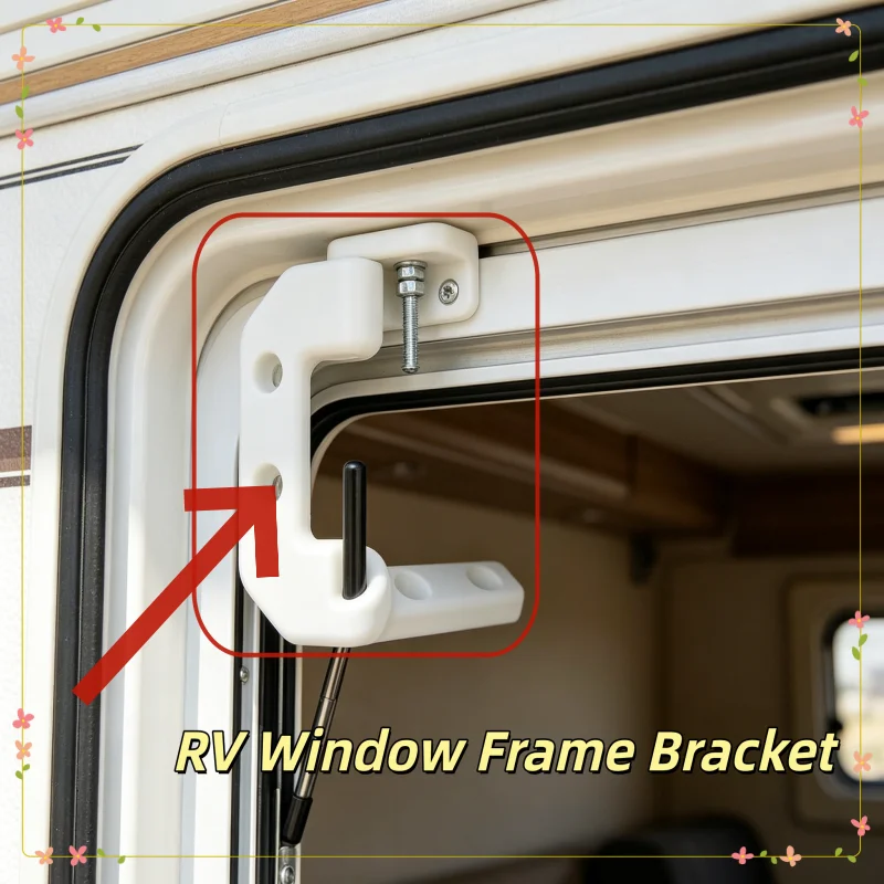 Caravan Window Stay Bracket Replacement Top Hinge White Polyplastic Caravans Motorhomes Window Stay Replacement Parts