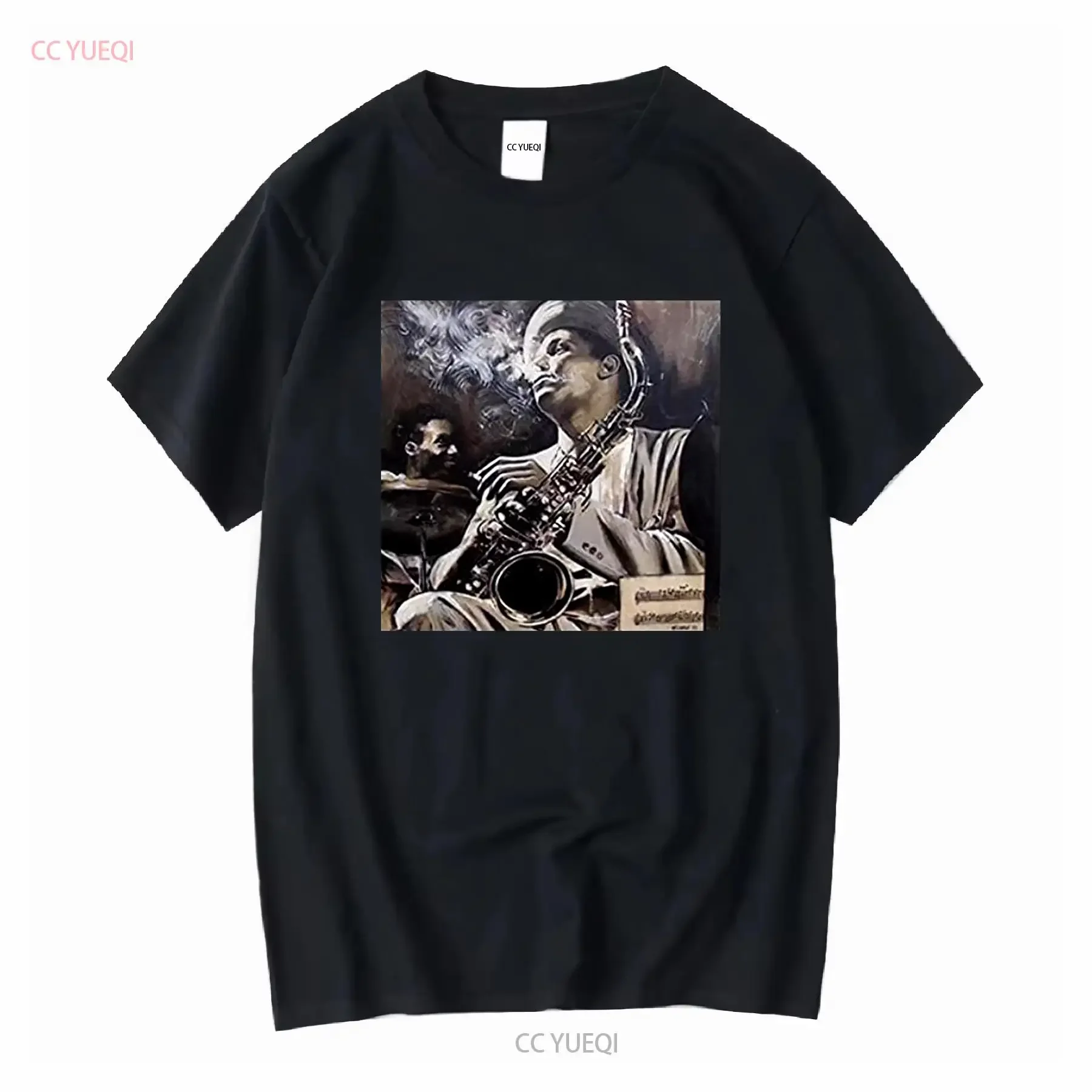 Dexter Gordon Portrait of Jazz Legend T Shirt EricaCarpenters long or short sleeves vintage Washed Casual Unisex