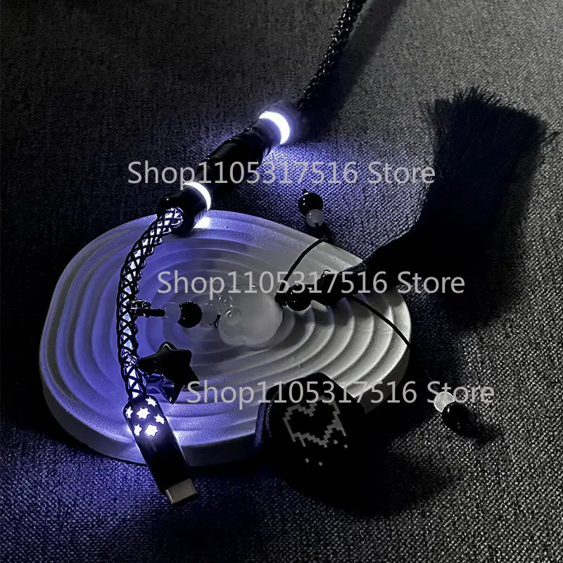 Single crystal copper aviation connector cable - Dark RGB Glacier / Rainbow 8K magnetic axis gaming keyboard cable D15