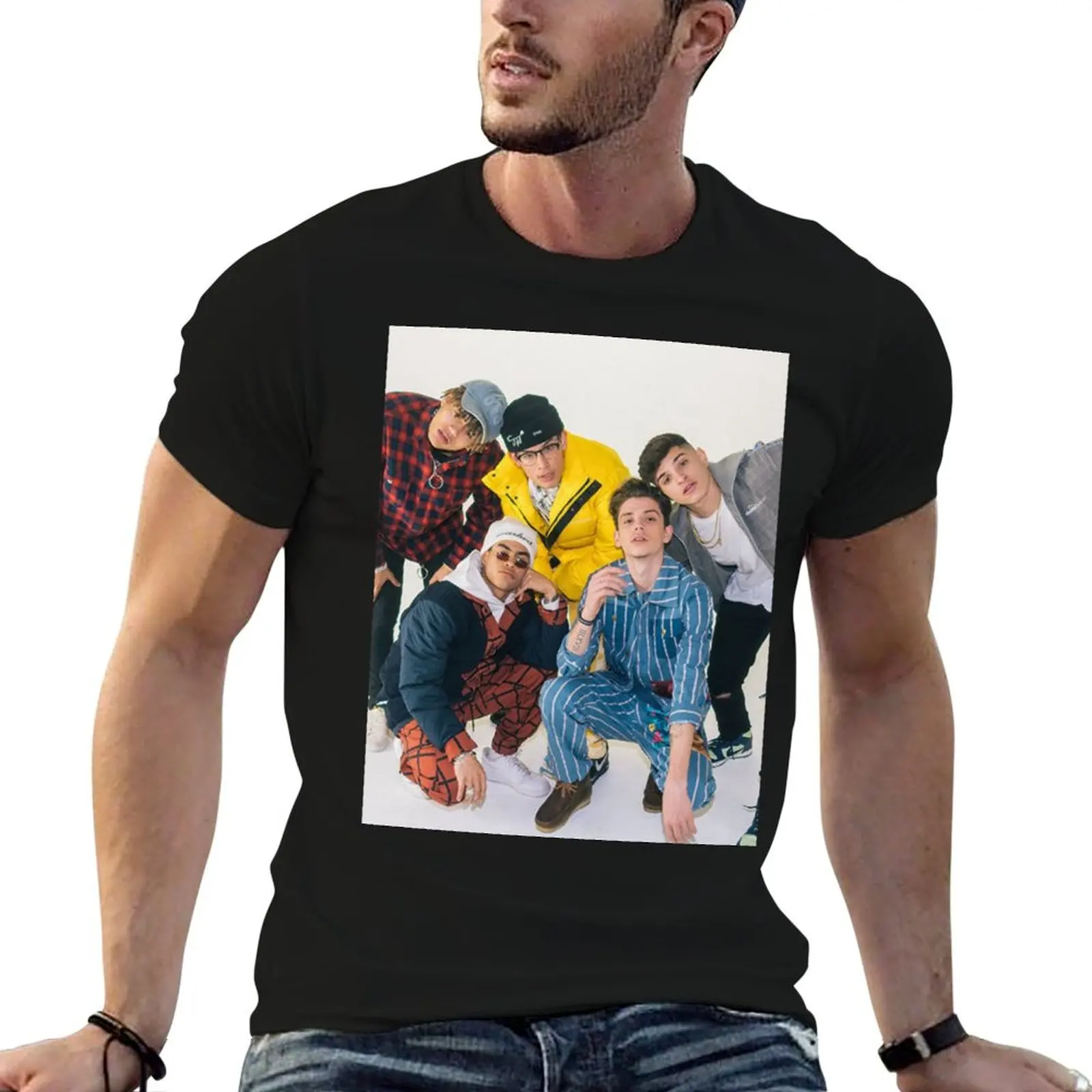 Camiseta PRETTYMUCH Fomo Tour para hombre, camisetas de alta calidad de marca de lujo, camiseta gráfica para hombre, camisetas de algodón para hombre