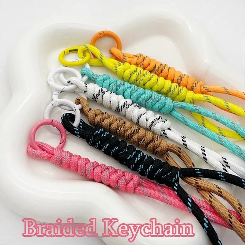 

Multi-Functional DIY Braided Bag Charms Keychain Rope Bag Pendant Hanging With Phone Key Chain Ornaments Y2K Bag Accessories New