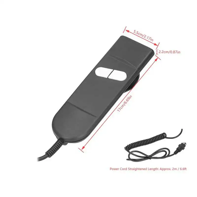 أريكة كهربائية تحكم كرسي التبديل الكهربائية السرير الملحقات 5 دبوس مزدوج زر رفع كرسي التحكم التبديل