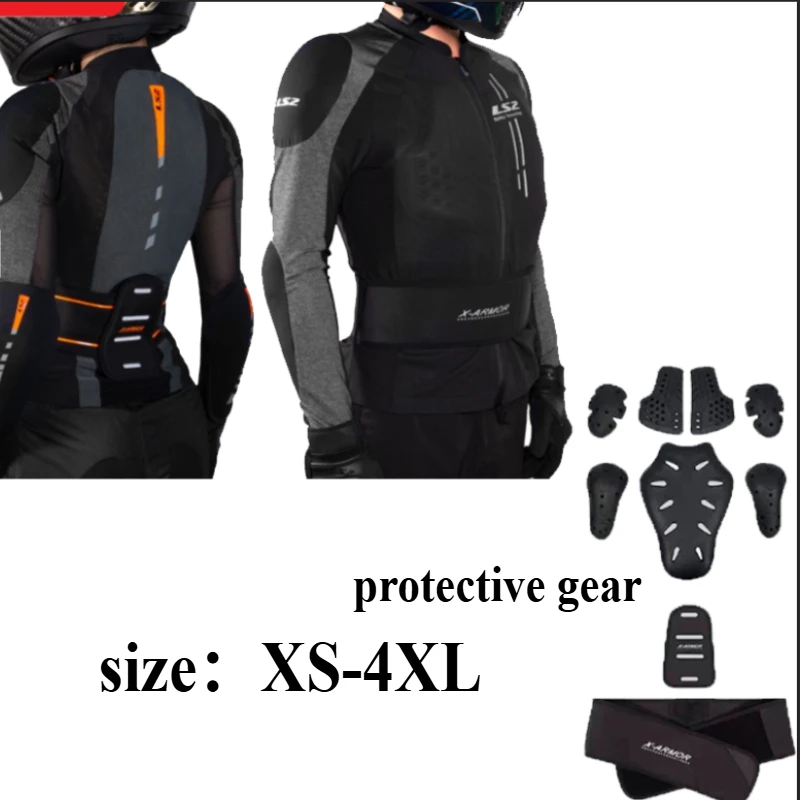 

LS2 Motorcycle Body Armor Men Women Motorcyclist Jacket Armor Clothing CE Approval Summer Breathable Moto Racing Jacket