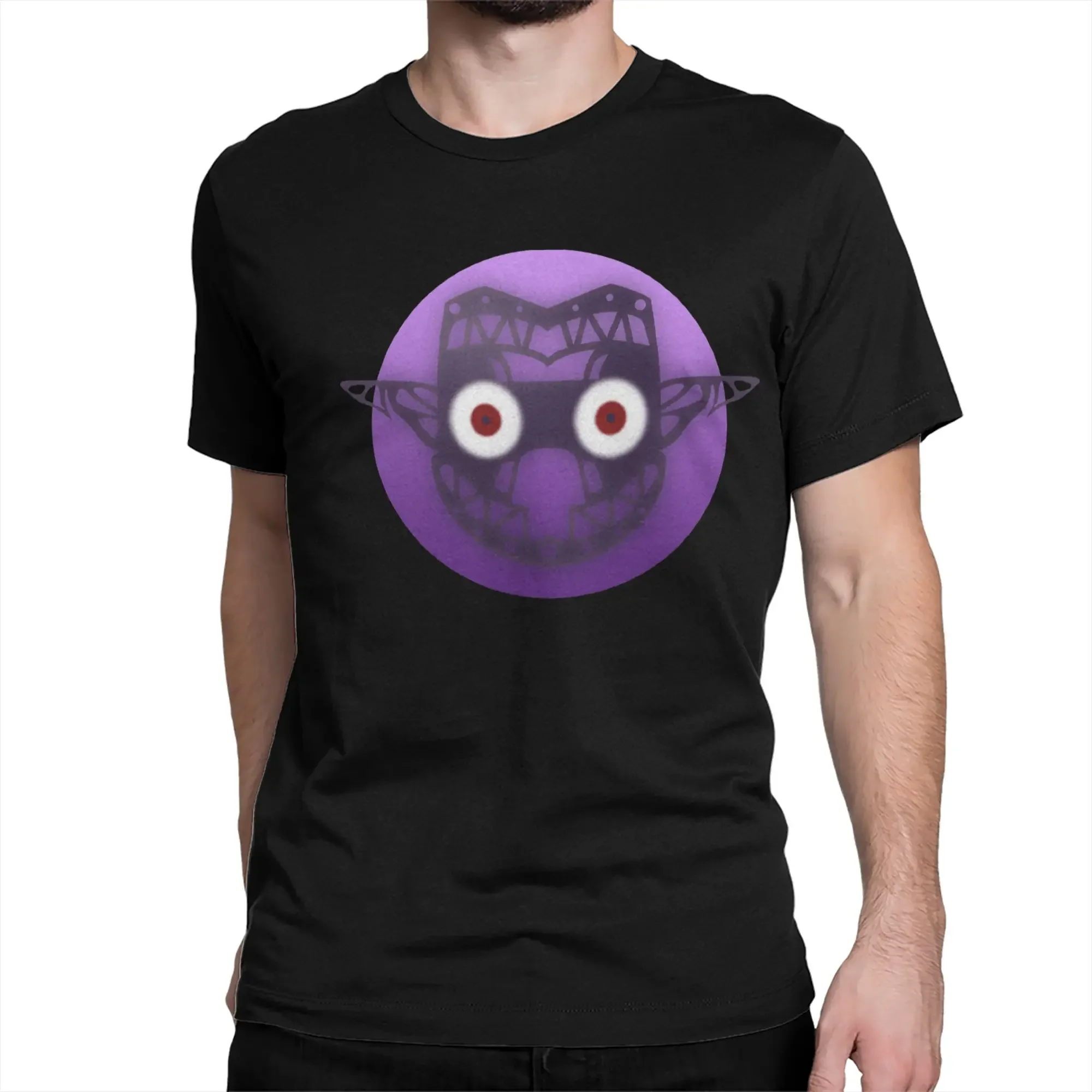 Vintage Majora's Majora's Mask Zeldas Legend T-Shirt Men 100% Cotton T Shirts Short Sleeve Tee Shirt Plus Size Clothes