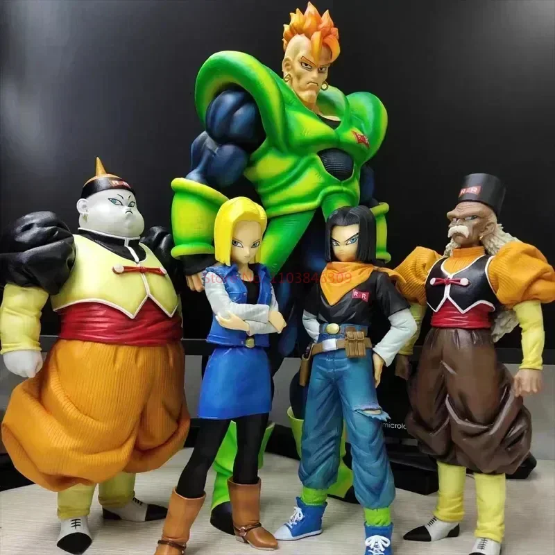 Dragon Ball Z Anime Figure Ornamentos para Crianças, Dr. Gero Cell, Androide 16, 19, 20, Action Statue, Model Toy, Presentes de Halloween