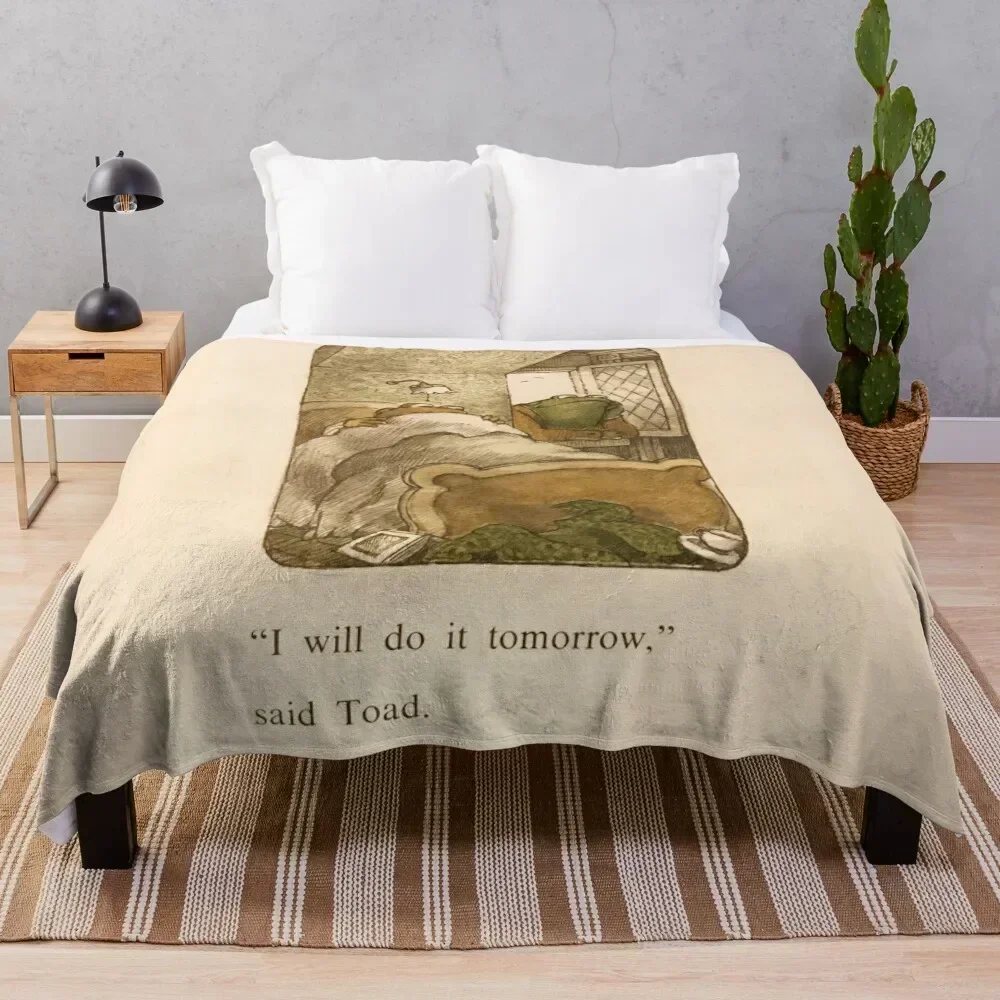 

Frog And Toad I will Do It Tomorrow Throw Blanket Cozy Warm Blanket for Bed Room Decor