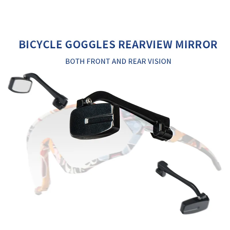 Bicycle Goggles Rearview Mirror 360 Degree Adjustable Lightweight Wide Angle Rotatable Glasses Bike Mirror