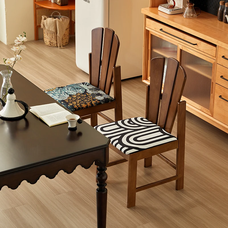 

%w for Solid Wood Peacock Chairs for Restaurant Mid-Century Dining Chair Modern Vanity Seat Comfortable Velvet Backrest Stools*