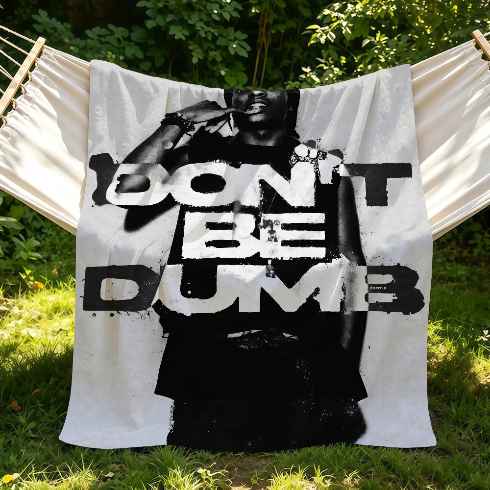 Rapper A-Asap R-Rocky-S Don't Be Dumb Blanket Suitable For Sofas Beds Offices Cars Outdoor Travel Ideal Gift For Friends Family