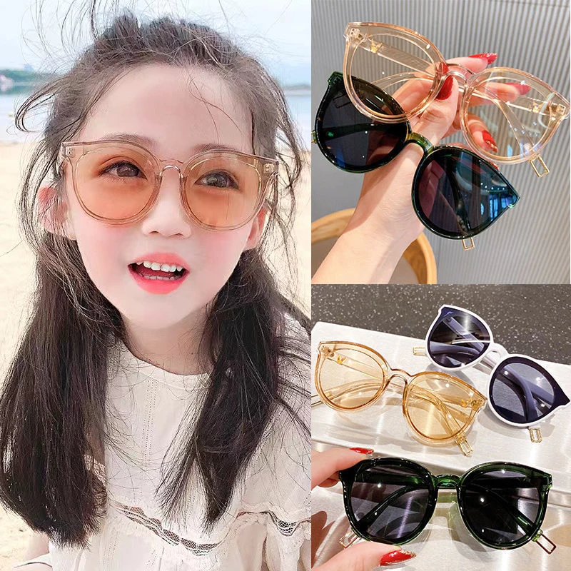 

New 2024 Kids Sunglasses Vintage Square Boy Girl Fashion Baby Goggles Children Sun Glasses UV400 Eyewear