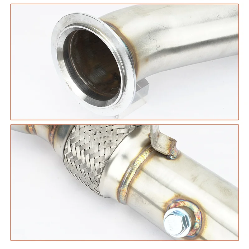 

Car Exhaust System Downpipe Turbo Pipe For BMW N55 Engine 535I F10 640I 740Li 2010-2015