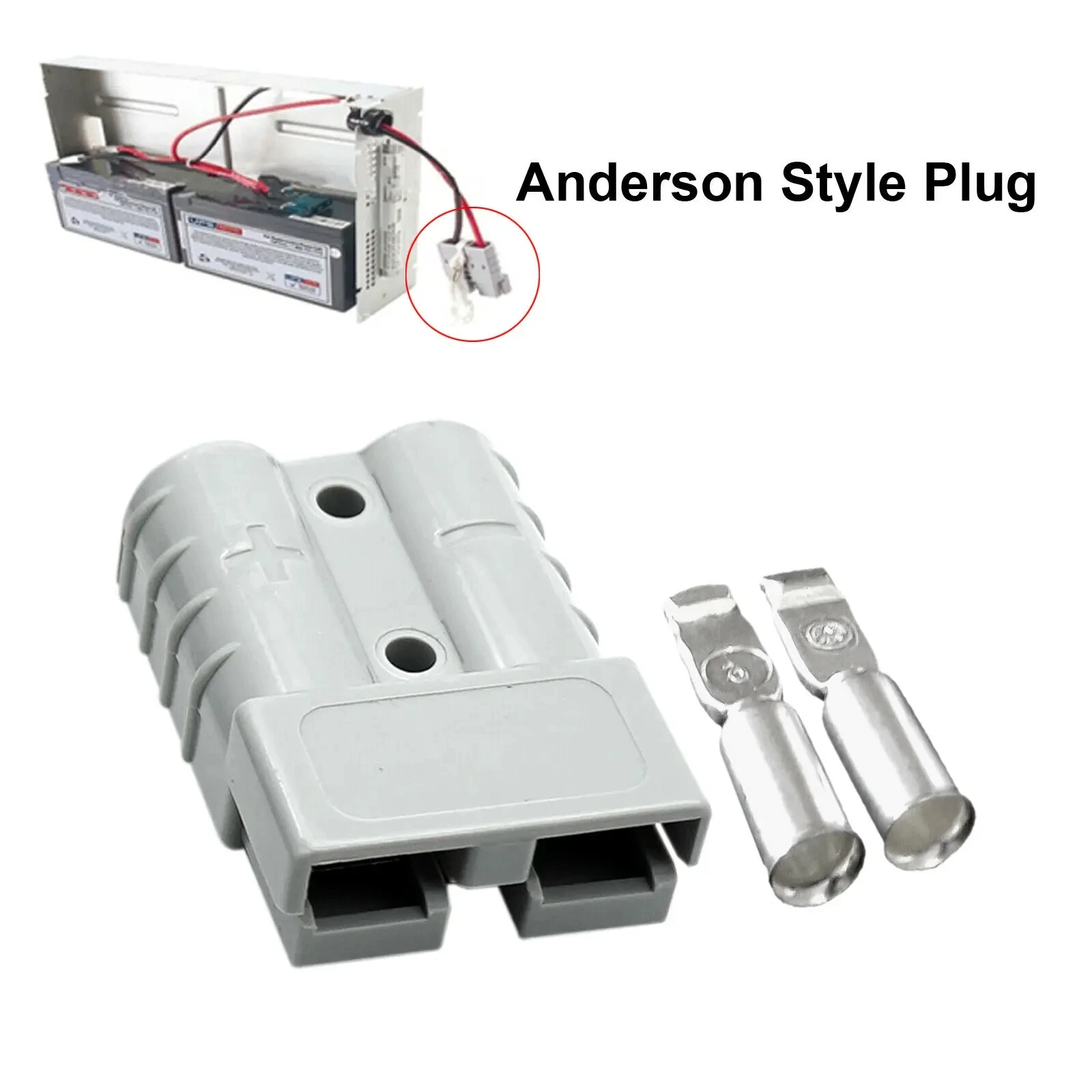 2Pcs 120A Anderson Style Plug Connectors DC Power Solar Caravan Motorcycle Socket Battery Charging Adapter Accessories