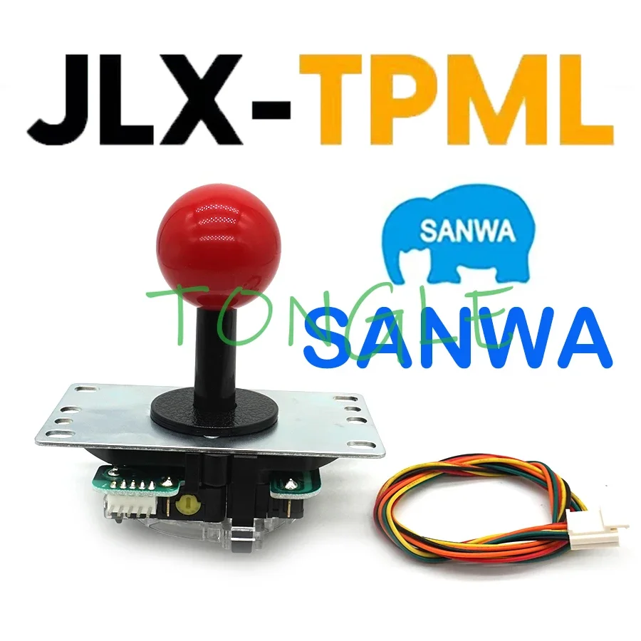 Original Japan SANWA Joystick, JLX-TPML-8YT-SK, Silent Leaf Adjustable, Arcade Fighting Game, Console, PS4, 5Pin 8 Way, TEKKEN