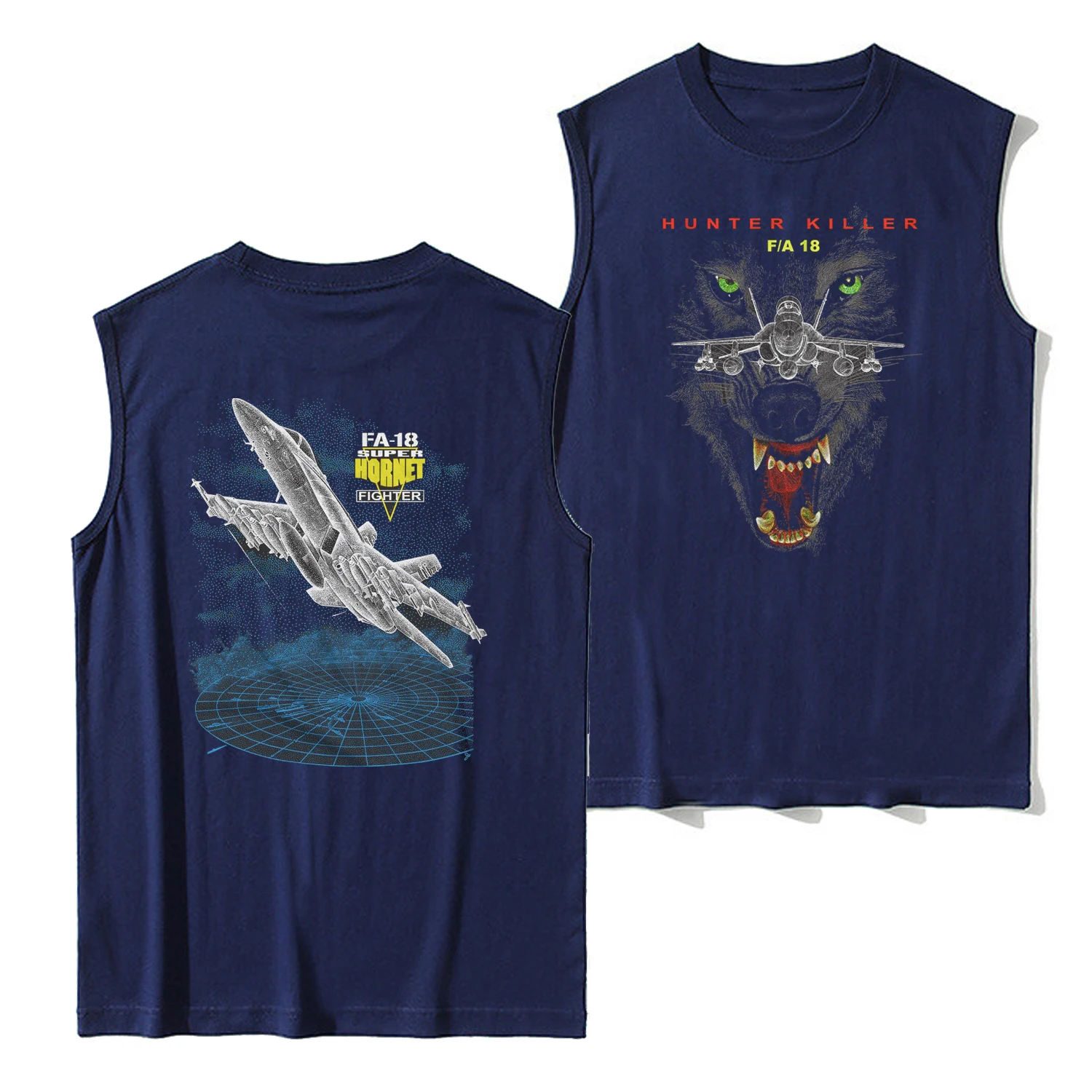 هنتر القاتل F/A-18 سوبر الدبور المقاتلة سترة 100% القطن س الرقبة الصيف عادية رجالي Tanktop أكمام تي شيرت الشارع الشهير