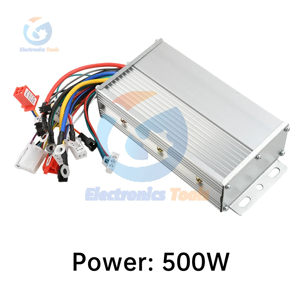 36/48V 500W E-Bike Controller Bürstenloser DC-Motorregler Geschwindigkeitsregelung für Elektrofahrrad Wasserdichter Elektroroller