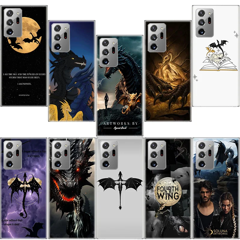 Capa de Telefone F-Fourth W-Wing Dragon para Samsung Galaxy S25 Edge S24 S23 FE S22 S26 Ultra S21 S20 S10 Plus Capa Macia