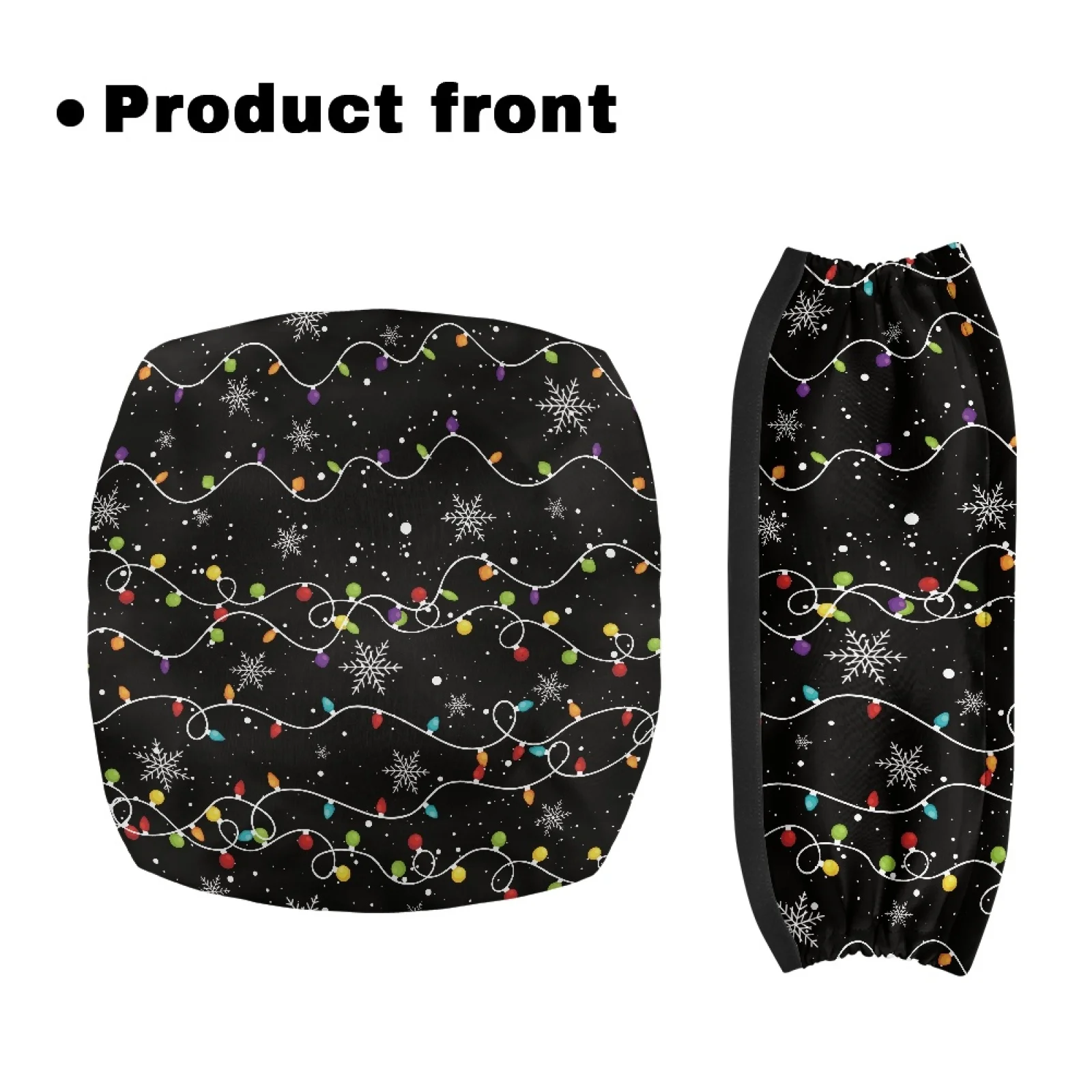 Coloranimal Christmas Light Set of 2 Walker Seat Set Walker Seat Cushion for Senior Ladies Outdoors