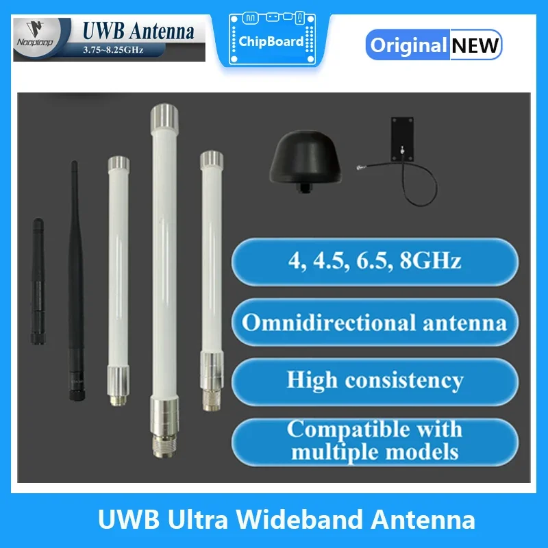 

UWB Ultra Wideband Antenna Omnidirectional High Gain Rod Shaped Rubber Rod Glass Fiber Reinforced Plastic PCB 4 4.5 6.5 8GHz Ban