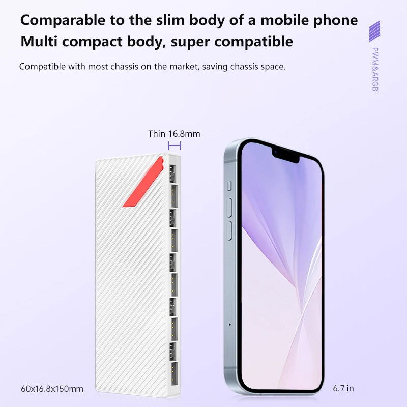 10-port 4Pin PWM ARGB Ports And 10-port 3Pin 5v Hub Splitter Controller Magnetic Universal PC Regulator PC Case Cooling Fan Hub