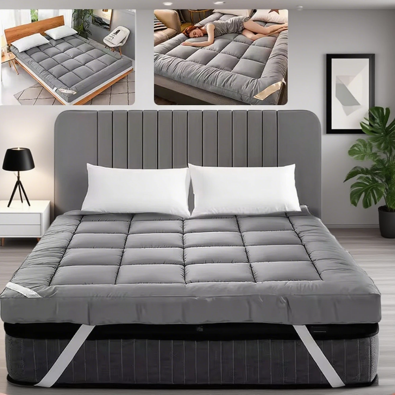 

1PC Twin Full Queen King Protective Bed Mattress Protector Bedspreads/Foldable Tatami Mat Japanese Futon Mattress Sleeping Pad