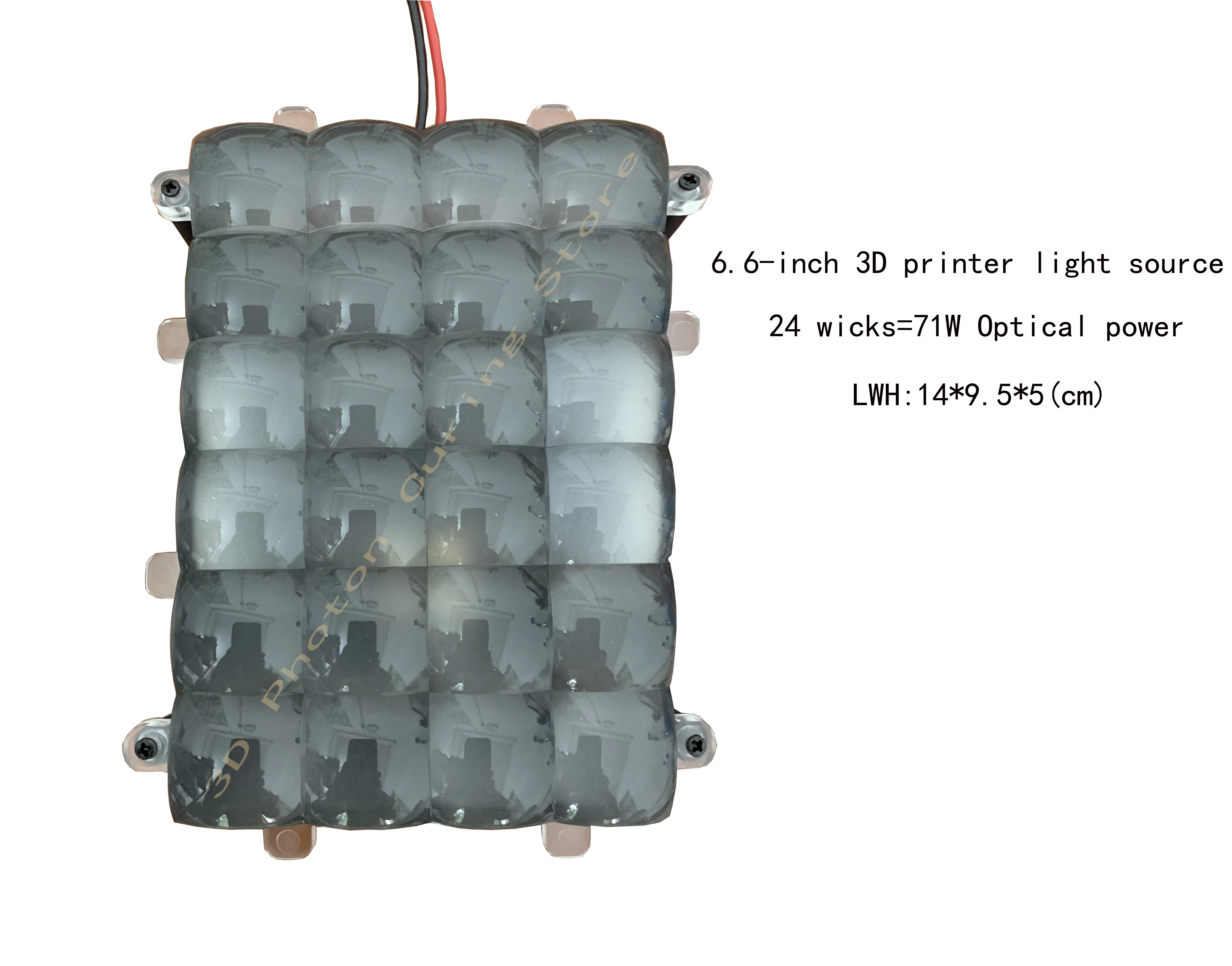 Stampante 3D da 6,6 pollici 405nm Sorgente di luce UV per stampante 3D lcd/sla Verticale parallelo UV led 24 pz array 72 W scheda driver regalo